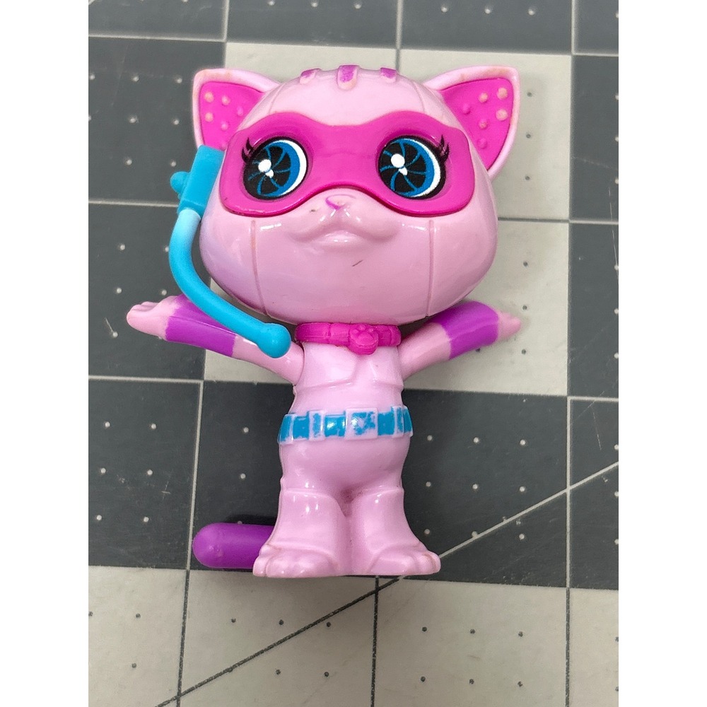 Barbie Spy Squad Cat Violet Figure Figurine Mattel 2015 Kitten 3" Cake Topper